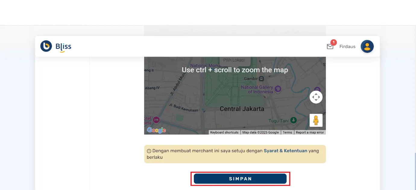 membuat merchant dengan Accurate